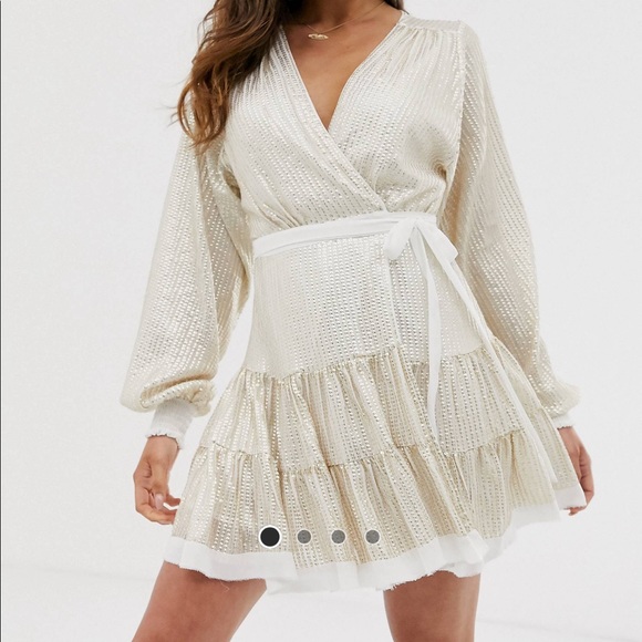 ASOS Dresses & Skirts - ASOS DESIGN embellished sequin mini dress Size 4